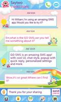 GO SMS Pro CuteMonster ThemeEX-poster