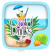 GO SMS COLD DRINKS THEME آئیکن