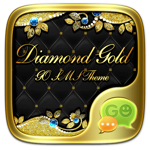 GO SMS DIAMOND GOLD THEME