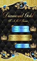 GO SMS DIAMOND GOLD THEME poster