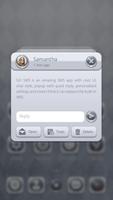 GO SMS PRO 55° GREY THEME ภาพหน้าจอ 3