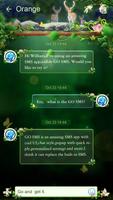 GO SMS PRO FOREST THEME تصوير الشاشة 1