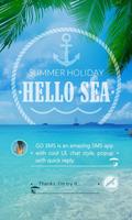 GO SMS PRO HELLO SEA THEME Affiche