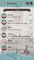 GO SMS PRO HIPSTER THEME syot layar 1