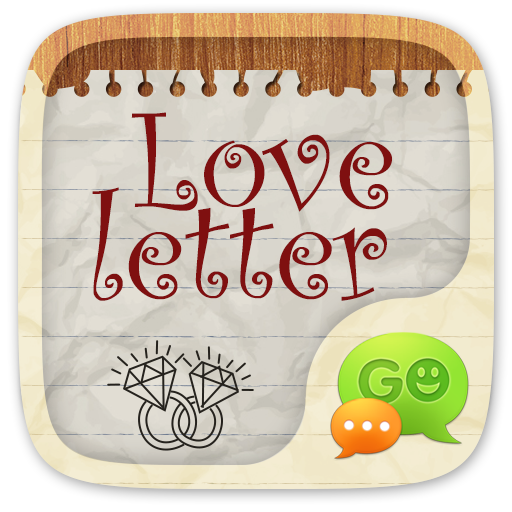 GO SMS LOVE LETTER THEME