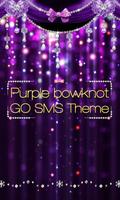 GO SMS PURPLE BOWKNOT THEME poster