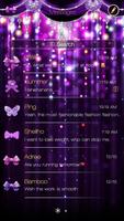 GO SMS PURPLE BOWKNOT THEME ảnh chụp màn hình 1