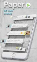 GO SMS PRO PAPER THEME Affiche