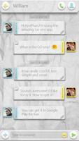 GO SMS PRO PAPER THEME imagem de tela 1