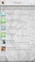 GO SMS PRO PAPER THEME syot layar 2