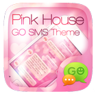 GO SMS PRO PINK HOUSE THEME icône
