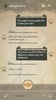 GO SMS PRO RETRO STYLE THEME imagem de tela 1