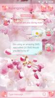 GO SMS PRO SAKURA FLORID THEME скриншот 1