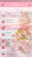 GO SMS PRO SAKURA FLORID THEME скриншот 2