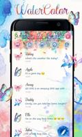GO SMS WATERCOLOR THEME Plakat