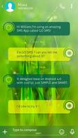 GO SMS PRO GRASS THEME captura de pantalla 1