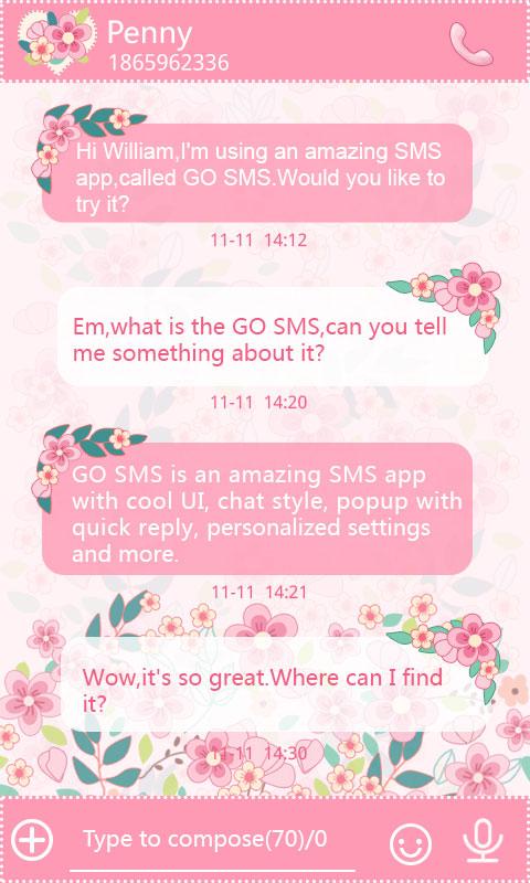 Go chat on go sms pro