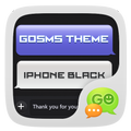 GO SMS Pro IPhoneBlack ThemeEX