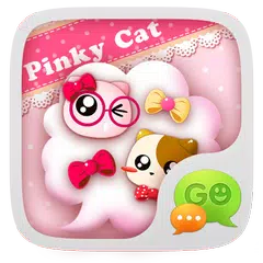 download GO SMS PRO PINKYCAT THEME APK
