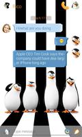 GO SMS PENGUINS THEME screenshot 1