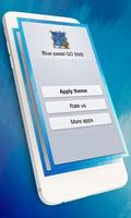 Blue pastel GO SMS Affiche