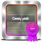 Candy pink GO SMS icono