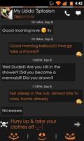 Go SMS Theme Orange Minimal تصوير الشاشة 1