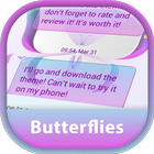 GO SMS Butterflies Theme Zeichen
