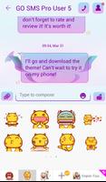 GO SMS Butterflies Theme ảnh chụp màn hình 3