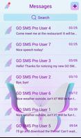 GO SMS Butterflies Theme اسکرین شاٹ 1