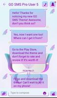 GO SMS Butterflies Theme скриншот 2