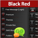 GO SMS Black Red Theme APK
