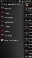 GO SMS Black Red Theme imagem de tela 2