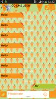 GO SMS Carrots Theme penulis hantaran