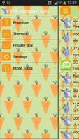 GO SMS Carrots Theme imagem de tela 1