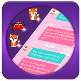 Foxy Cat SMS Theme icône