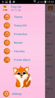 Foxy Cat SMS Theme syot layar 1