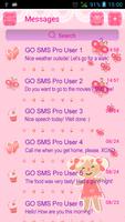 GO SMS 프로 소녀 스크린샷 1