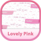 GO SMS Lovely Pink icône