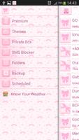 GO SMS Lovely Pink capture d'écran 2