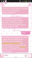 GO SMS Lovely Pink Screenshot 3