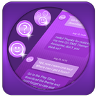 Purple SMS Theme icône