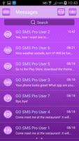 Purple SMS Theme capture d'écran 1