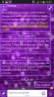 GO SMS Purple Neon اسکرین شاٹ 2