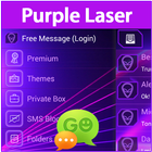 GO SMS Purple Laser أيقونة