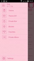 Pink GO SMS Theme 포스터