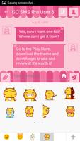 Pink GO SMS Theme screenshot 3