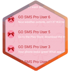 Pink Bow SMS Theme icon
