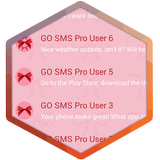 Pink Bow SMS Theme icon