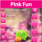 GO SMS Pink Fun icono